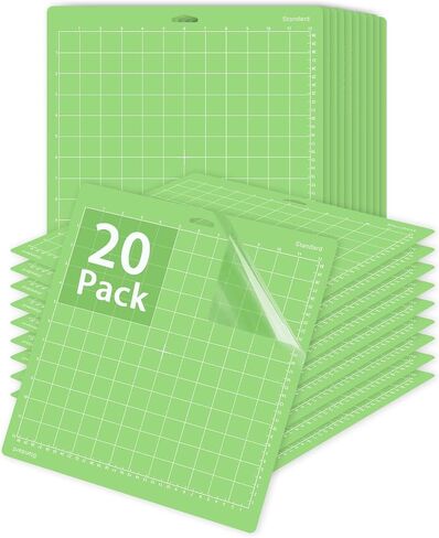 Gwybkq Cutting Mat, Compatible With Maker 3/Maker/Explore 3/Air 2/Air/One 12 Pack 12x12 Cut Mats Replacement Accessories Adhesive Sticky Green Cricket Standard Card in Kuwait