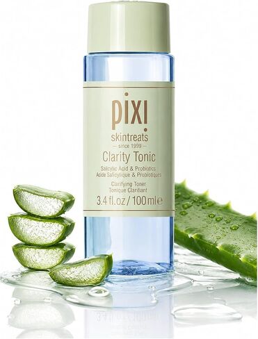 Pixi Beauty Clarity Tonic 100ml | AHA & BHA Toner | Minimize Pores | Promote A Clearer, Healthier Complexion | 3.4 Fl Oz in Kuwait