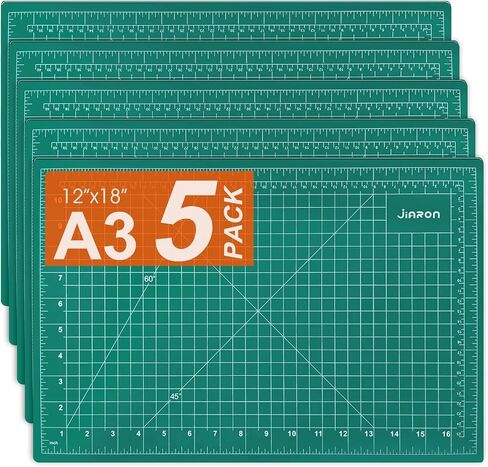 JIARON Self Healing Cutting Mat for Rotary Cutting, 12x18 Inch, Double Sided, 5 Layers, for Sewing, Crafts, Scrapbooking in Kuwait
