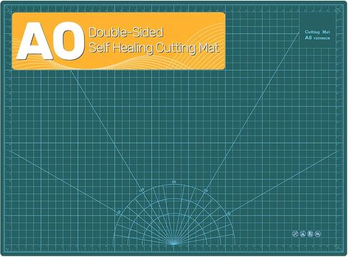 Large Self Healing Cutting Mat 23" x 35", Double-Sided, A1, Green in Saudi Arabia