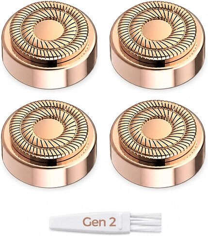 Replacement Heads for Flawless Generation 2, Facial Hair Removal Replacement Heads for Women, Compatible with Finishing Flawless Facial Hair Remover, Double Halo Replacement Heads Gen 2(4 Count) in Kuwait