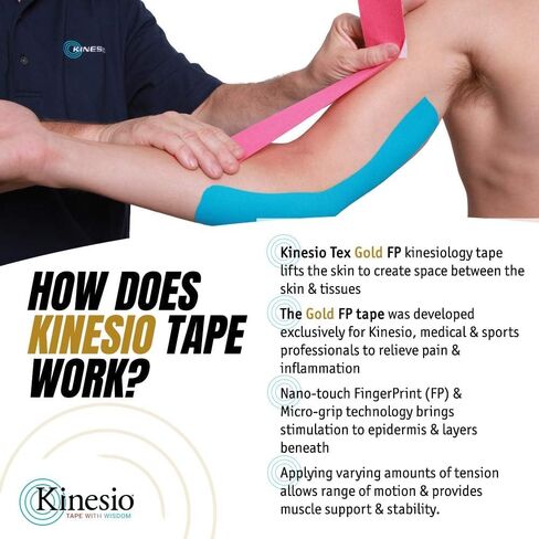 Kinesio Taping - شريط رياضي علاجي مرن Tex Gold FP - بيج - 2 بوصة × 13 قدم - عبوتان in Kuwait