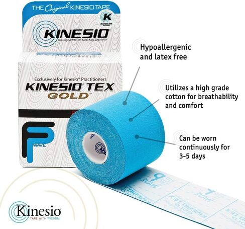 Kinesio Taping - شريط رياضي علاجي مرن Tex Gold FP - بيج - 2 بوصة × 13 قدم - عبوتان in Kuwait