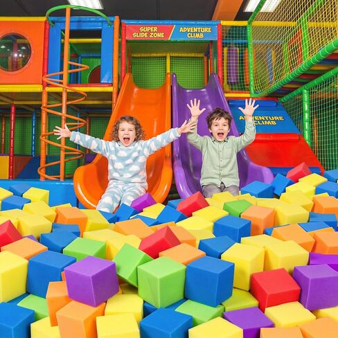 12 Pack colorful 5 x 5 x 5 Inch Foam Pit Blocks，Soft Foam Cubes Block Set in Kuwait