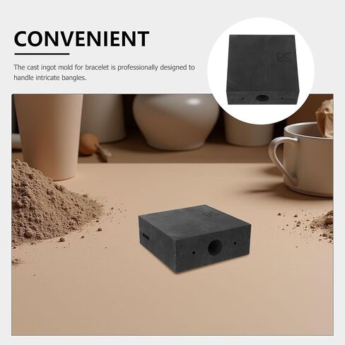 Graphite Bracelet Ingot Mold for Metal Casting - 58mm Bangle Making Graphite Mold for Gold Silver Melting - Jewelry DIY Tool Precious Metals Melting in Kuwait