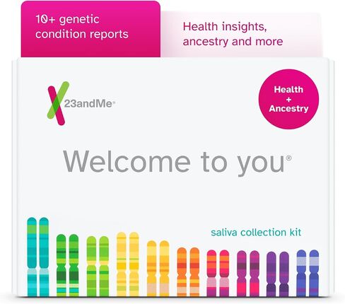 خدمة 23andMe Health + Ancestry: اختبار الحمض النووي الوراثي الشخصي بما في ذلك الاستعدادات الصحية وحالة الناقل والعافية وتقارير السمات (قبل الشراء، راجع معلومات الاختبار المهمة أدناه) in Kuwait
