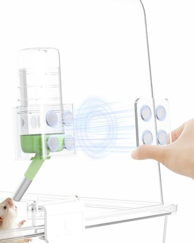 BUCATSTATE Hamster Water Bottles Holder with Magnetic Drop-Resistant in Saudi Arabia