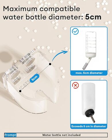 BUCATSTATE Hamster Water Bottles Holder with Magnetic Drop-Resistant in Saudi Arabia