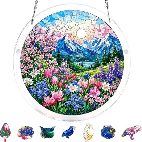 Plman Fall Pumpkin Acrylic Jigsaw Puzzle Suncatcher for Adults, 7.4in in Kuwait