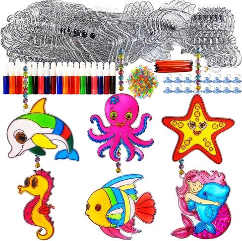 30 Set Apple Suncatcher Craft Kits, Blank Back to School Sun Catcher Art in Kuwait
