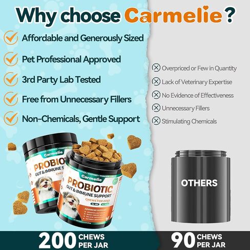 Probiotics for Dogs Yeast, Gut Health for Digestive Enzymes 200ct in Saudi Arabia