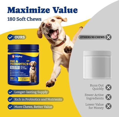 Probiotics for Dogs, Dog Gut, Immune & Skin Health Support Supplement in Kuwait