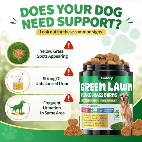 Dog Urine Neutralizer for Lawn, Green Grass Chews for Dogs, 200 Ct, Chicken in Saudi Arabia