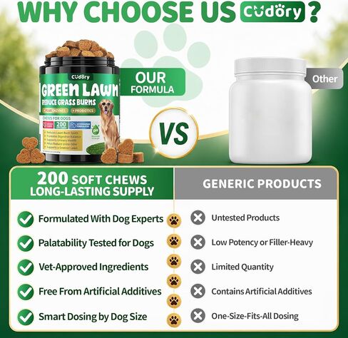 Dog Urine Neutralizer for Lawn, Green Grass Chews for Dogs, 200 Ct, Chicken in Saudi Arabia