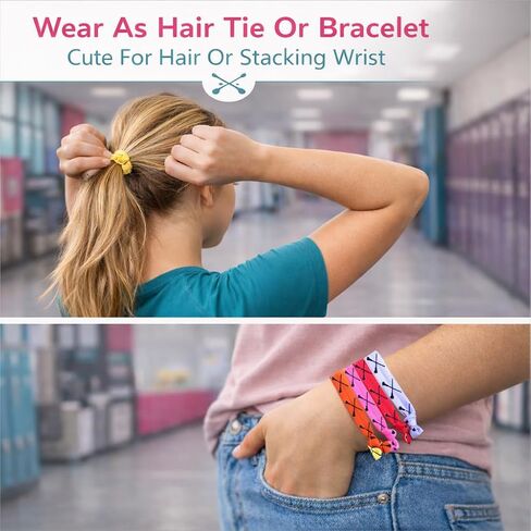 Infinity Collection Lacrosse Hair Accessories, Lacrosse Hair Ties, No Crease Lacrosse Hair Elastics Set in Kuwait