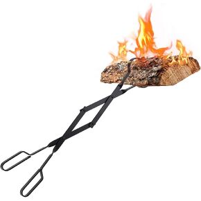 Log Grabber Fireplace Tongs Wood Fired Oven Tool Grill Camping Fire Pit Tool in Kuwait