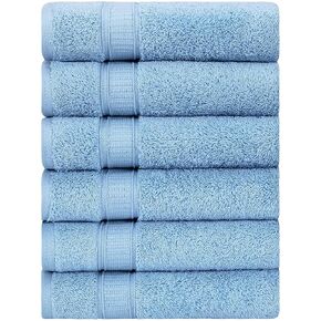 LA HAMMAM 3 Piece Towel Set - 1 Bath Towels, 1 Hand Towels, 1 Washcloths for Bathroom, College Dorm, Kitchen, Shower, Pool, Hotel, Gym & Spa | Soft & Absorbent Turkish Cotton Towel Sets, Aqua in Saudi Arabia