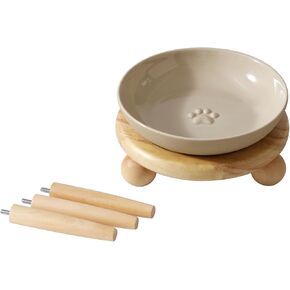 Havniva Elevated Cat Bowls, Cat Food and Water Bowl Set, Ceramic Cat Bowl in Kuwait