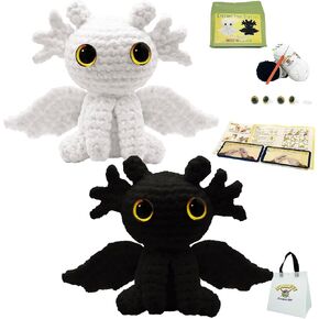 LuNuaFvy Crochet Kit for Beginners - Learn to Crochet 2 Animal for Adults in Kuwait