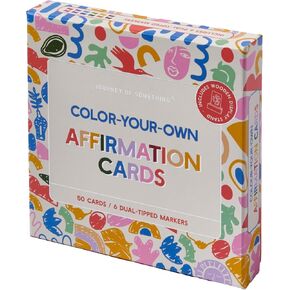 MindfulArt Color Your Own Affirmation Cards - Positivity Kit with Markers in Saudi Arabia