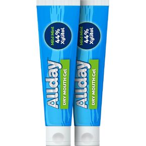Allday Dry Mouth Gel - Maximum Strength Xylitol, Fast Acting, Non-Acidic (2 Tubes Inside One Box) in Saudi Arabia