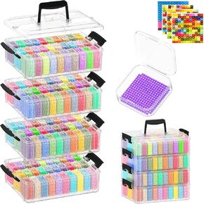 4-Tier Diamond Painting Storage Containers, 120 Pcs Large Capacity in Kuwait
