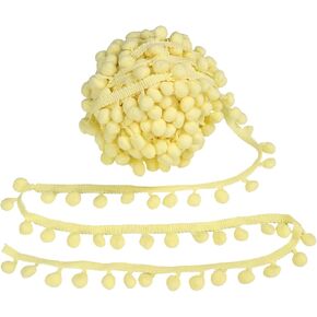 20 Yard 1Inch Pom Pom Trim10mm Ball Fringe Fabric Trim Ribbon Sewing Fringe in Saudi Arabia