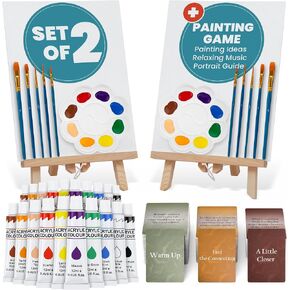 Painting Game Kit for Couples - Sip and Paint Date Night Set for Adults in Kuwait
