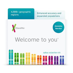 23andMe Ancestry Service - DNA Test Kit with Personalized Genetic Reports Including Ancestry Composition with 2000+ Geographic Regions, Family Tree, DNA Relative Finder and Trait Reports in Saudi Arabia