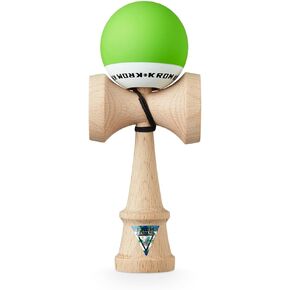 KROM - Kendama Toy POP LOL Lime Green - High Wood Quality - Extra Strong - for Beginner and Pro - Gift Pack : Extra String + Stickers in Kuwait