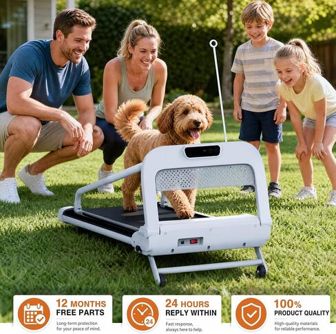 2-in-1 Dog Treadmill for Indoor Exercise, Quiet Pet Running Machine with Remote Control, 265 lbs Weihgt Capacity, Perfect Treadmills for Small to Medium Dogs and Human Walking in Saudi Arabia