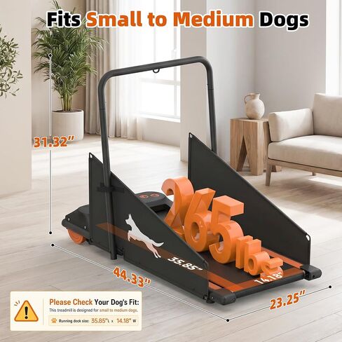 Dog Treadmill for Small Dogs, Quiet 2.5HP Motor Doggy Treadmill with Remote & LED, Indoor Pet Exercise Treadmill for Dogs Up to 220lbs in Saudi Arabia