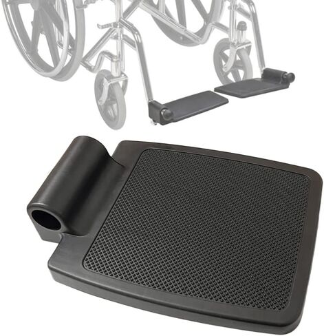 Universal Wheelchair Footplate Replacement, Footrest Pedal Leg Pad, 7/8" Tube Mount Fits for Most Wheelchairs (1 pcs, 7/8") in Saudi Arabia