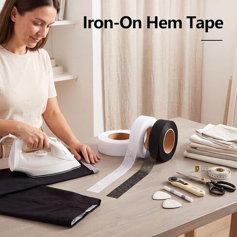 8Pcs Iron On Hemming Tape 3/4IN x 27YD Fabric Adhesive Hem Tape for Pants in Kuwait