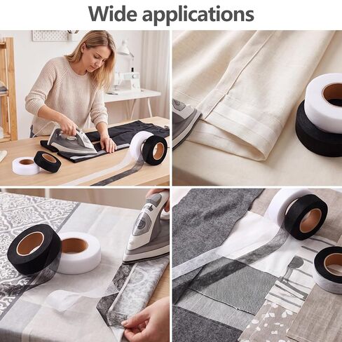 8Pcs Iron On Hemming Tape 3/4IN x 27YD Fabric Adhesive Hem Tape for Pants in Kuwait