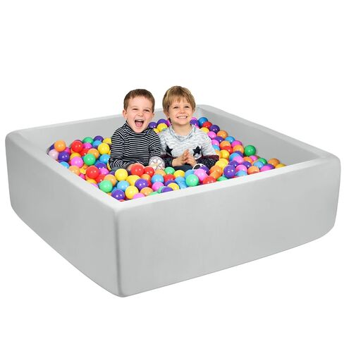 Foam Ball Pit for Toddlers - CALEPTONG 47.2" x 47.2" x 13.8" Large Square Ball Pits for Kids, Soft Baby Playpen Ball Pool Without Balls for Children, Gifts for Boys Girls Indoor Outdoor Game in Kuwait