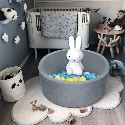 TRENDBOX Soft Foam Sponge Indoor Round Ball Pit,Ideal for Children - Dark Gray in Kuwait