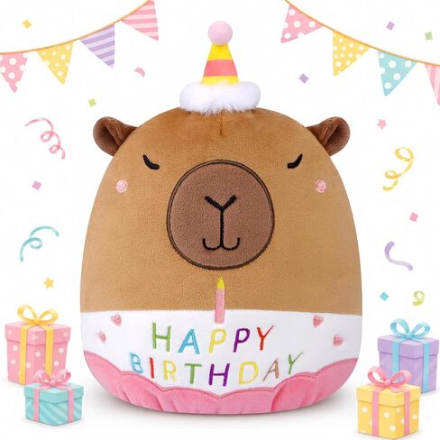 Capybara Plush - 8inch Birthday Stuffed Animal Capybara Plush Pillows Toys in Kuwait
