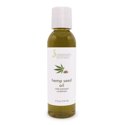 Soapeauty Hemp Seed Oil Unrefined Cold Pressed | Massage & Body Oil | for Skin, Face, Hair, and Soap Making | Carrier for Essential Oils | Rich in Omega Fatty Acids – 4 Fl Oz in Kuwait