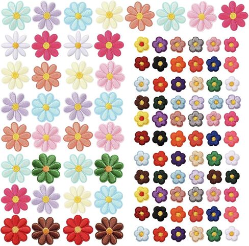102 PCS Star Iron On Patches, 34 Colors Mini Embroidered Sew On Patches in Saudi Arabia