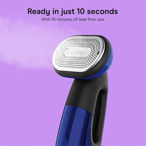 Conair 2-in-1 Handheld Steamer and Iron for Clothes, Turbo ExtremeSteam 1875W Garment Steamer and Clothing Iron,Black / Blue in Saudi Arabia