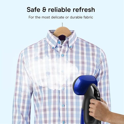 Conair 2-in-1 Handheld Steamer and Iron for Clothes, Turbo ExtremeSteam 1875W Garment Steamer and Clothing Iron,Black / Blue in Saudi Arabia