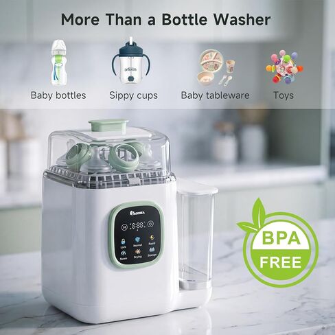 Portable Dishwasher Countertop, IAGREEA No Hookup Needed Mini dishwasher with 5 L Built-in Water Tank & Inlet Hose, 6 Programs, 360° Dual Spray, Extra Dry Function for Apartments/Camping/Dorms/RV in Saudi Arabia