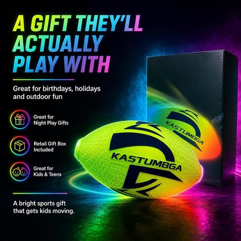 Light Up Football, Glow in the Dark Football for Kids, Soft Foam Ball in Kuwait