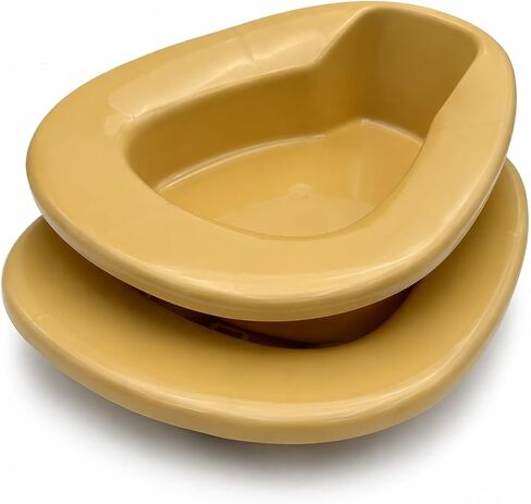 Deluxe Stackable Contour Bedpan, Gold - 1 Each in Kuwait