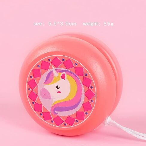 Chic U Wooden Looping Yoyo for Kids Beginners Auto Return Yoyos, No Tricks Needed, Eco Wood Unbreakable Toy Gift, Pink in Saudi Arabia