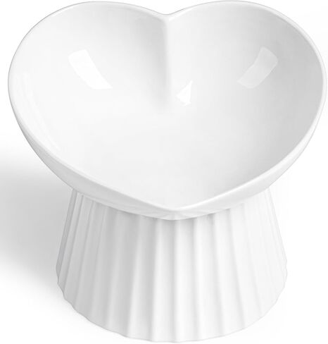 Elevated Cat Food Bowl, Ceramic Titled Whisker Friendly, 5.3in Wide in Saudi Arabia