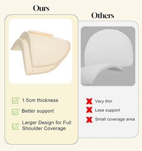3 Pairs Shoulder Pads for Womens Clothing, Reusable Detachable Anti-Slip Soft Sponge Pads for Womens Clothing, Thickening for Blazer Suit Jacket Dress Clothing (Black, White, Skin) in Kuwait