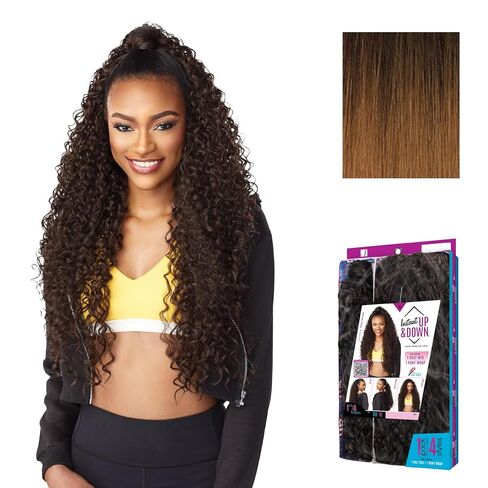 Sensationnel INSTANT Updown halfwig Pony - Instant Weave Up and Down 4 style in 1 half wig pony drawstring - INSTANT up and down UD 10 (2) in Saudi Arabia