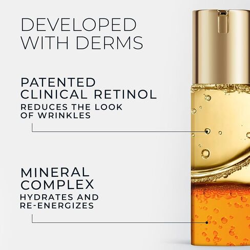 RoC Retinol Correxion Deep Wrinkle Retinol Face Serum with Ascorbic Acid, Daily Anti-Aging Skin Care Treatment for Fine Lines, Dark Spots, Acne Scars, 1 Ounce (Packaging May Vary) in Kuwait